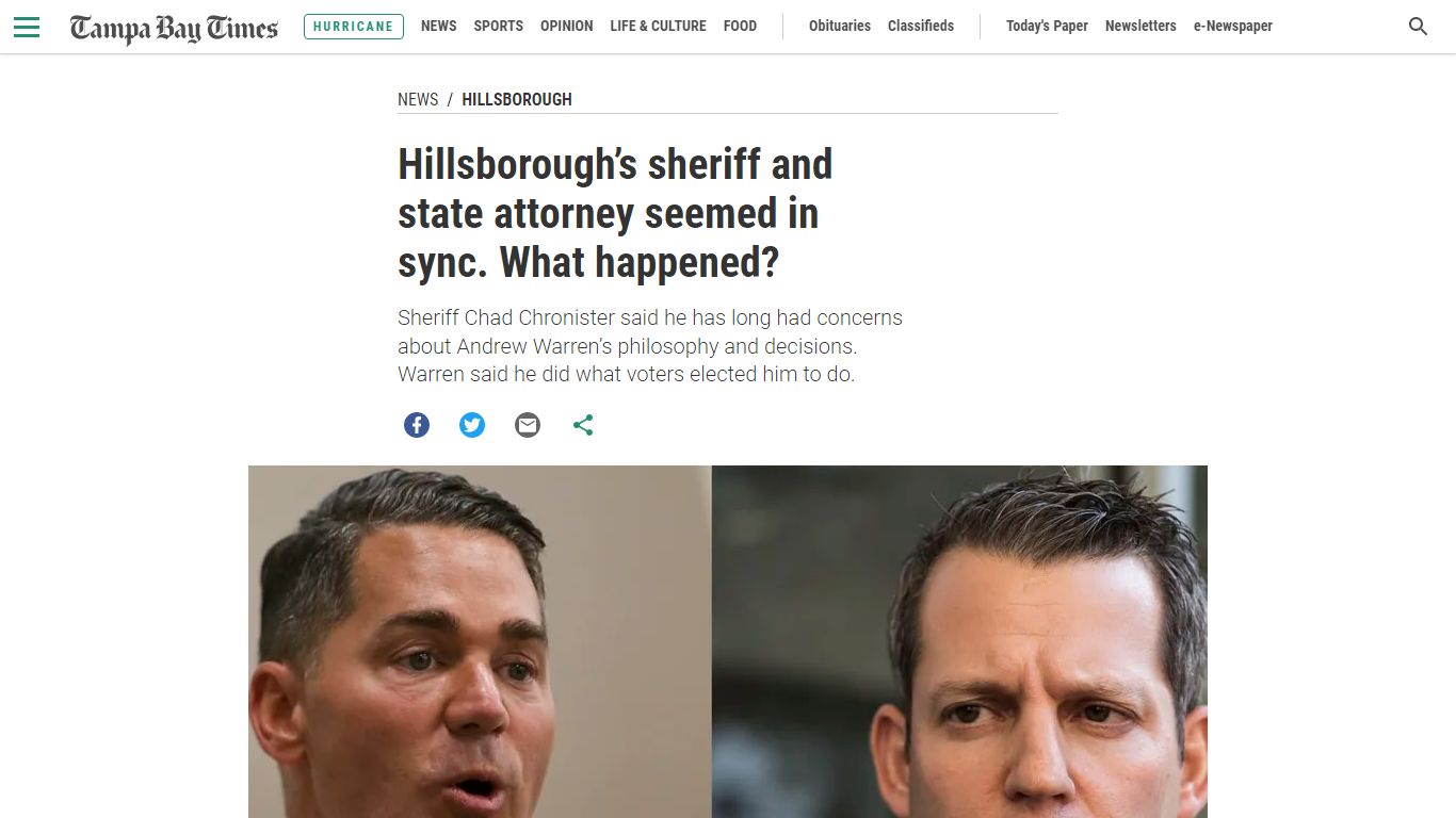 Hillsborough’s sheriff and state attorney seemed in sync. What happened?